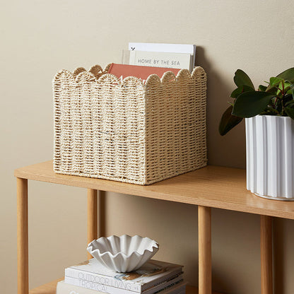 Scalloped Cube Basket