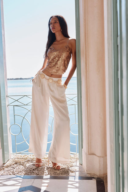 Seaton Rose Gold Payette Tank