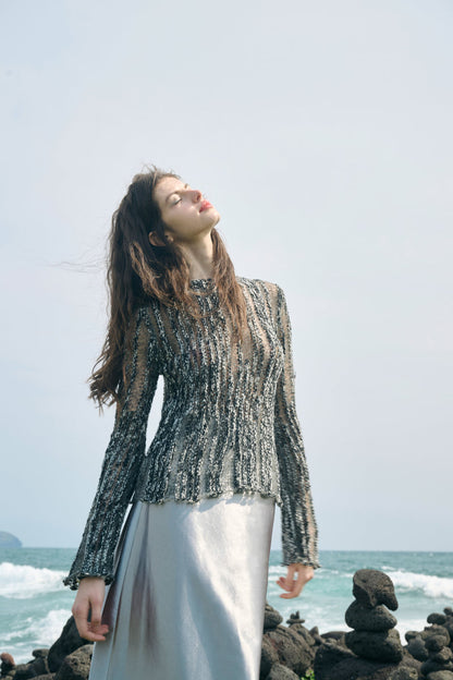 Semi-sheer lightweight top