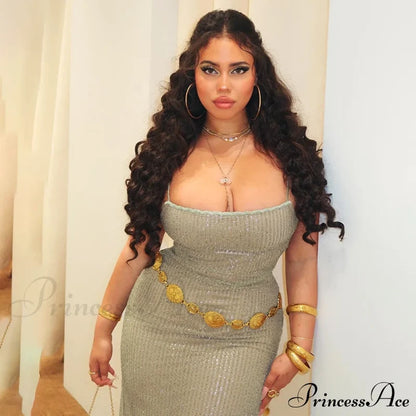 Sequin Mesh Stylish Long Dress