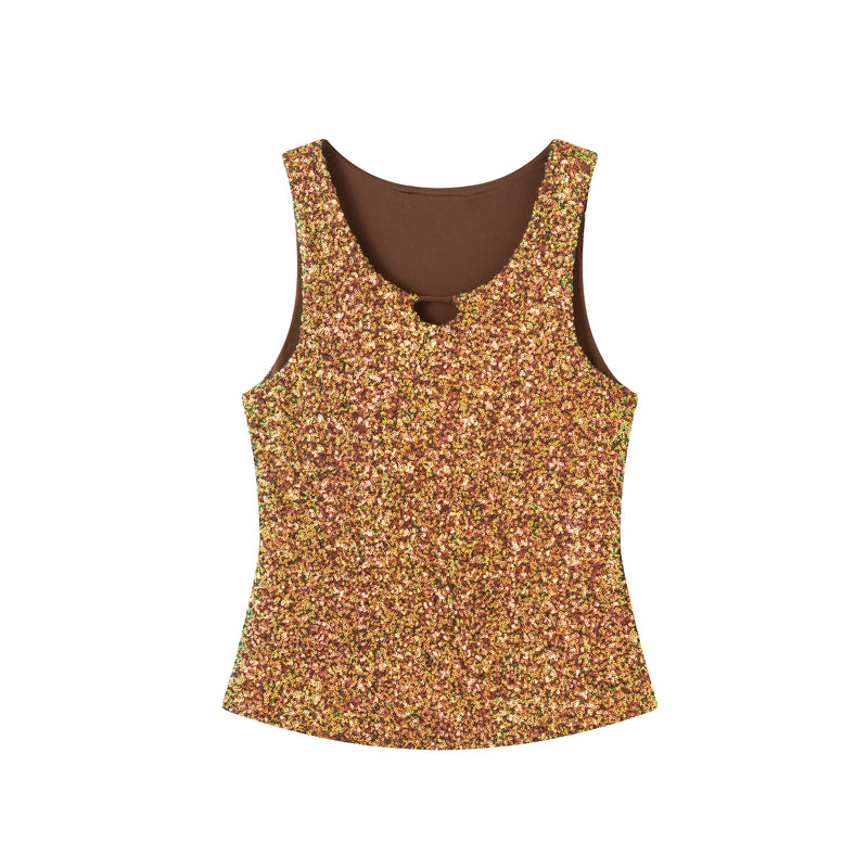Sequin sparkle tank