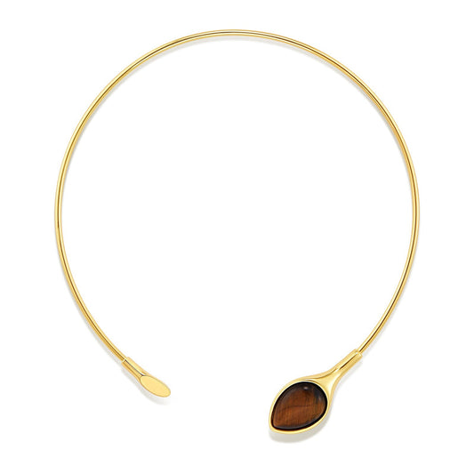 Serpent tiger eye necklace