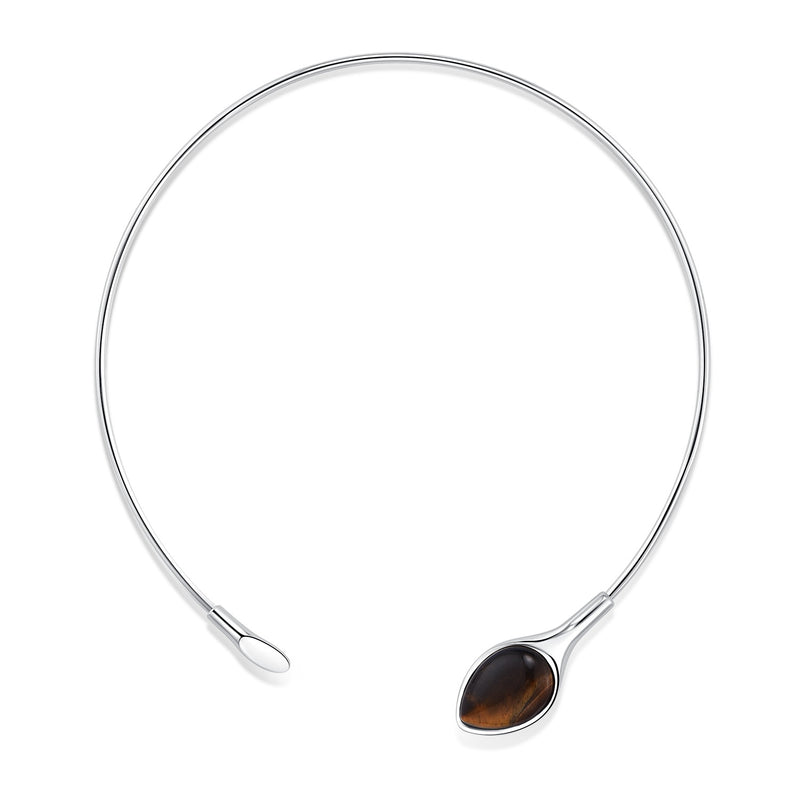 Serpent tiger eye necklace