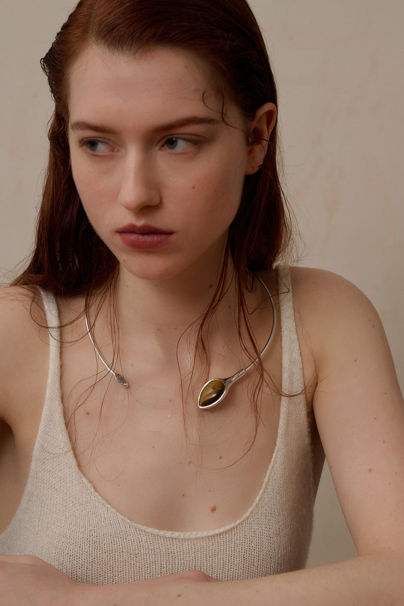 Serpent tiger eye necklace