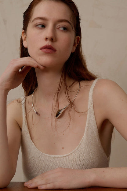 Serpent tiger eye necklace