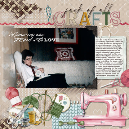 Whether you love to stitch or sew, this alpha set filled with alphabet letters, numbers, and most punctuation will help you document your favorite hobby or pastime - sewing, stitching, or crafting. Alpha Sets are the perfect was to create unique digital scrapbooking page titles! This alpha set consists of a full set of digital art uppercase alphabet letters A-Z, numbers 0-9, and most punctuation marks. This alpha set is available as individual embellishments only. This kit is NOT included in any bundle.