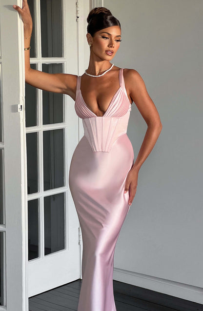 Shae Maxi Dress - Blush Dress Babyboo Fashion Premium Exclusive Design