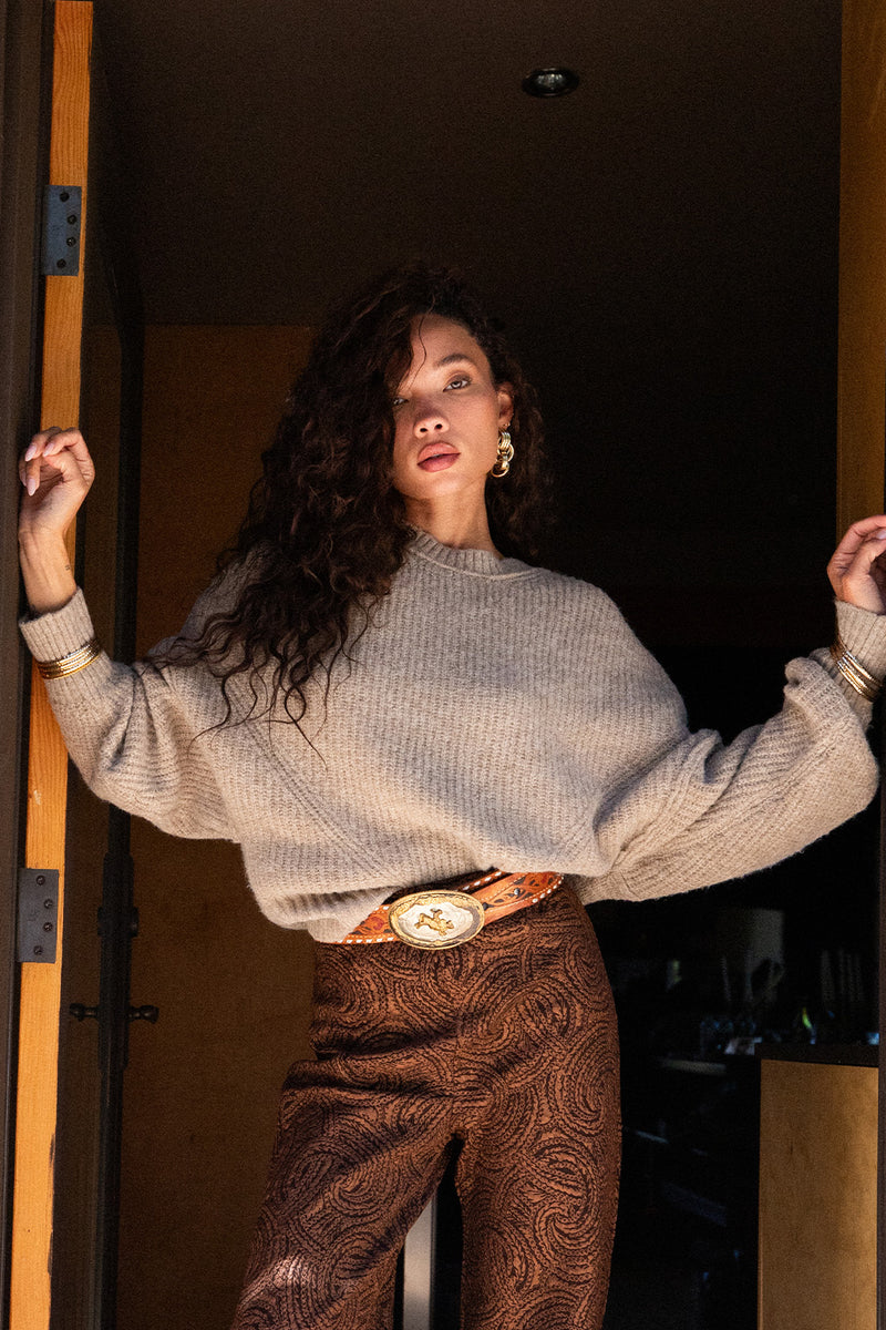 Sweater with refined detailing and a flattering silhouette.
