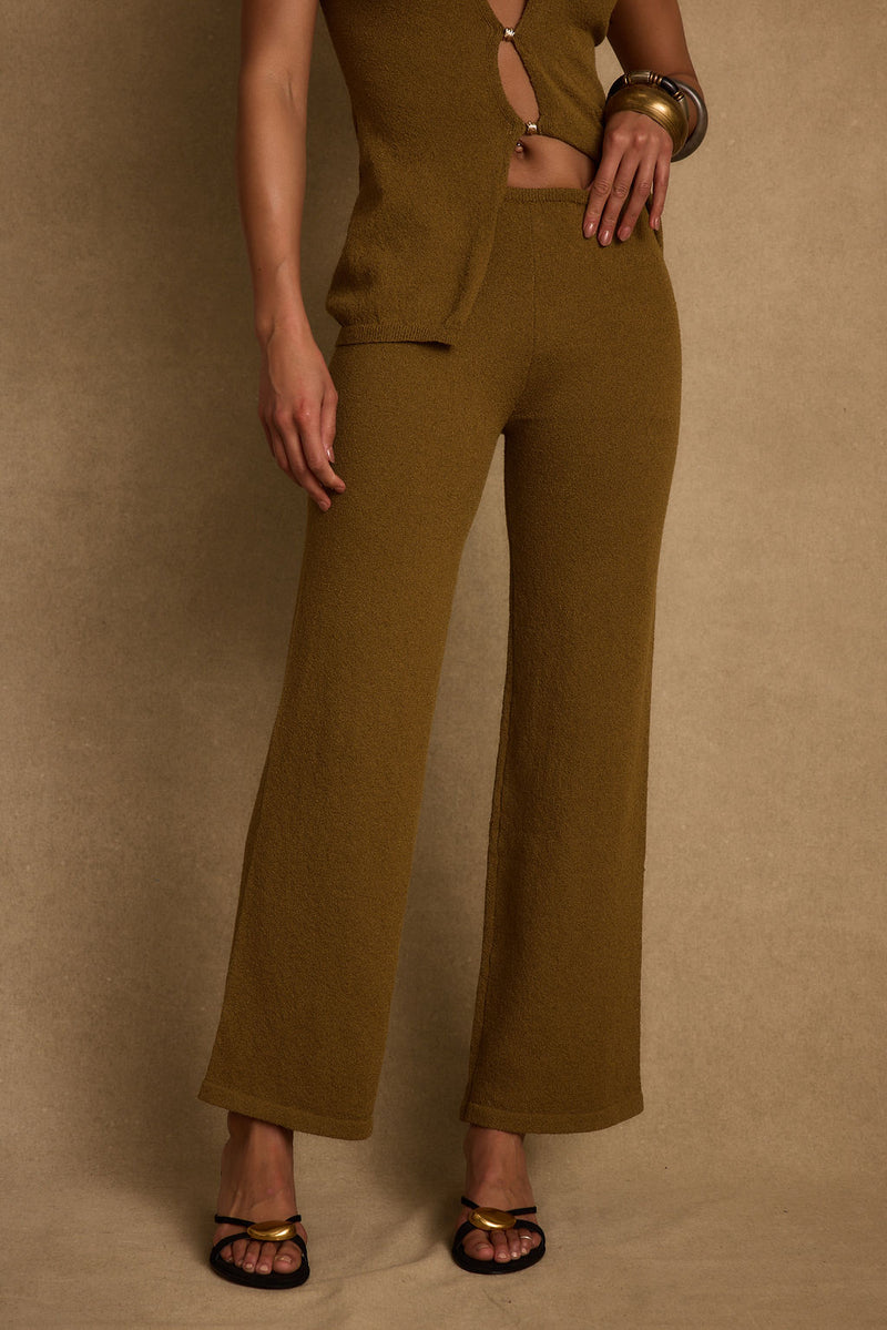 Shop the Look: Lounge styled in a complete look from an alternate angle.