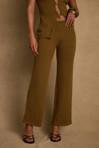 Shop the Look: Lounge styled in a complete look from an alternate angle.