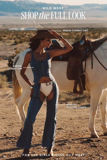 Piece with elegant accents, a wild west outfits standout.
