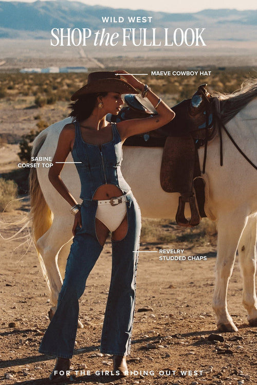 Piece with elegant accents, a wild west outfits standout.