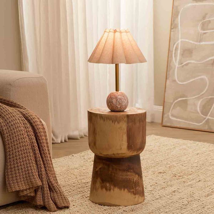 Sienna Solid Marble Base Table Lamp
