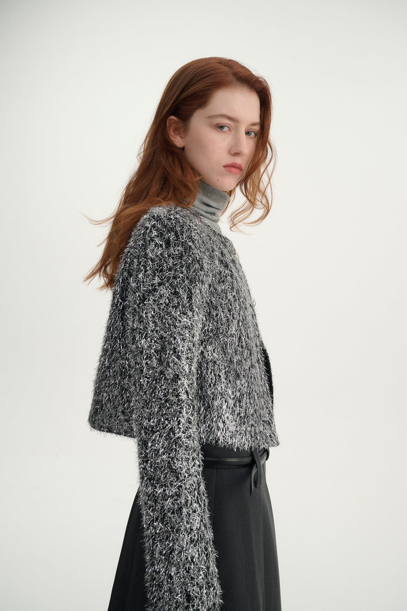 Silver tinsel jacket