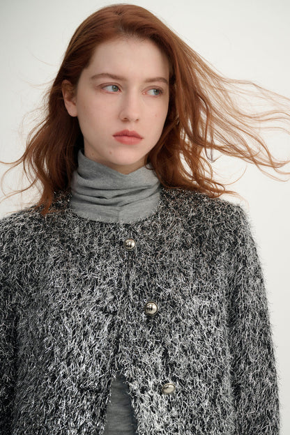 Silver tinsel jacket
