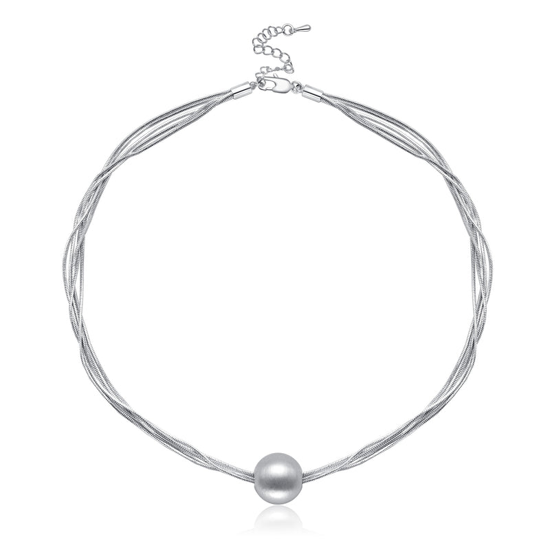 Single-bead layered necklace