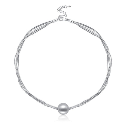 Single-bead layered necklace