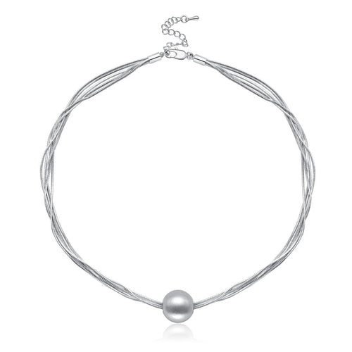 Single-bead layered necklace