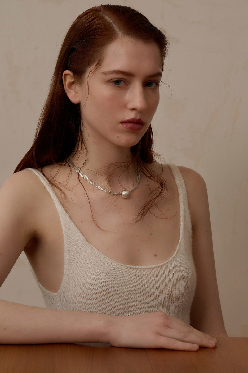 Single-bead layered necklace