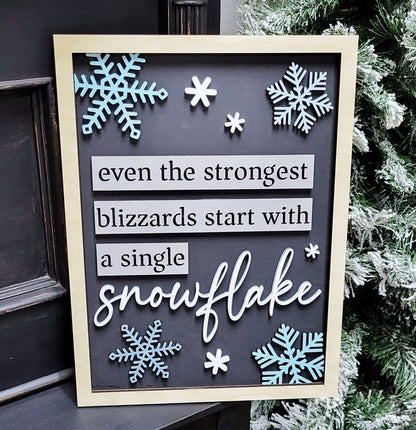 Single Snowflake Sign- wholesale