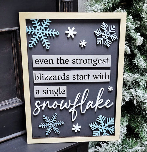 Single Snowflake Sign- wholesale