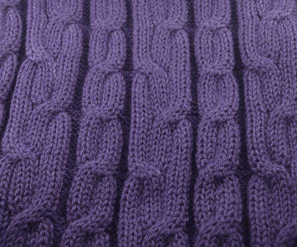 Sleeveless Cable Knit Alpaca Sweater-Apparel-Alpaca Direct-Medium-Blue-Alpaca Direct