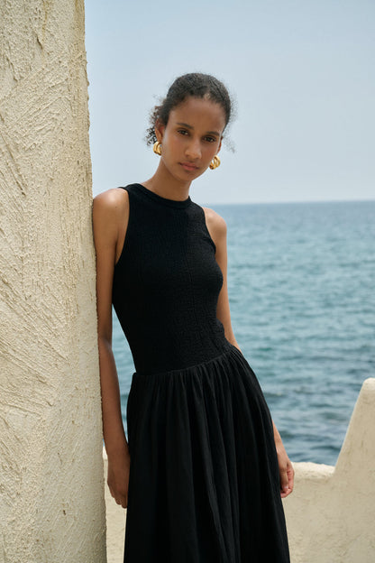 Sleeveless patchwork dress