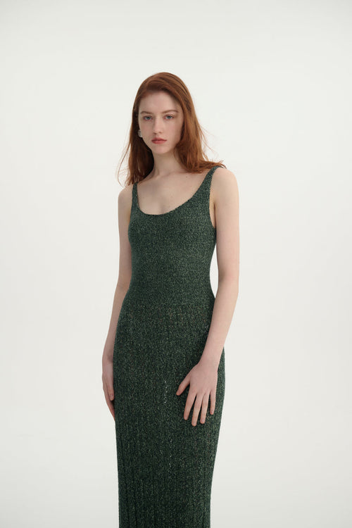 Sleeveless pointelle dress