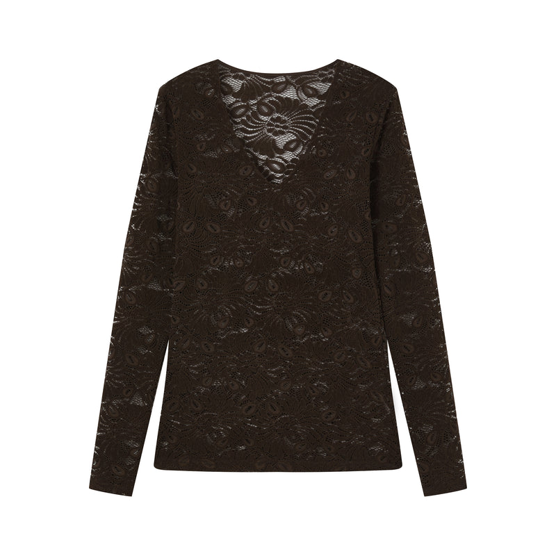 Slim fit lace top