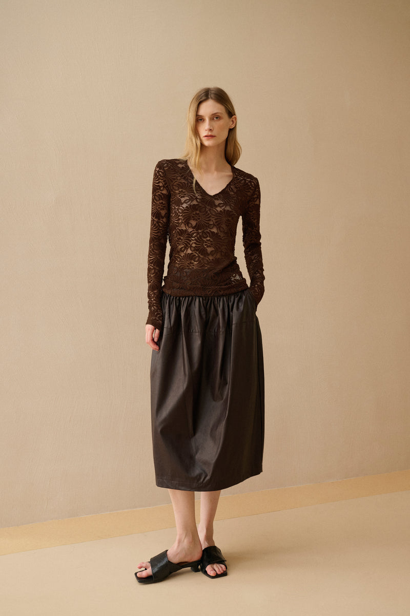 Slim fit lace top