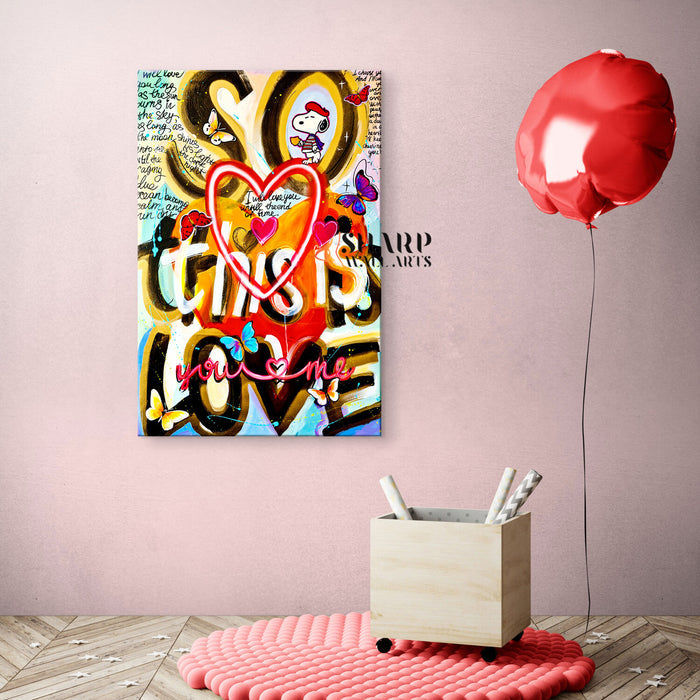 So This Is Love Canvas Wall Art