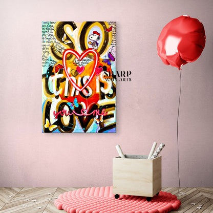 So This Is Love Canvas Wall Art