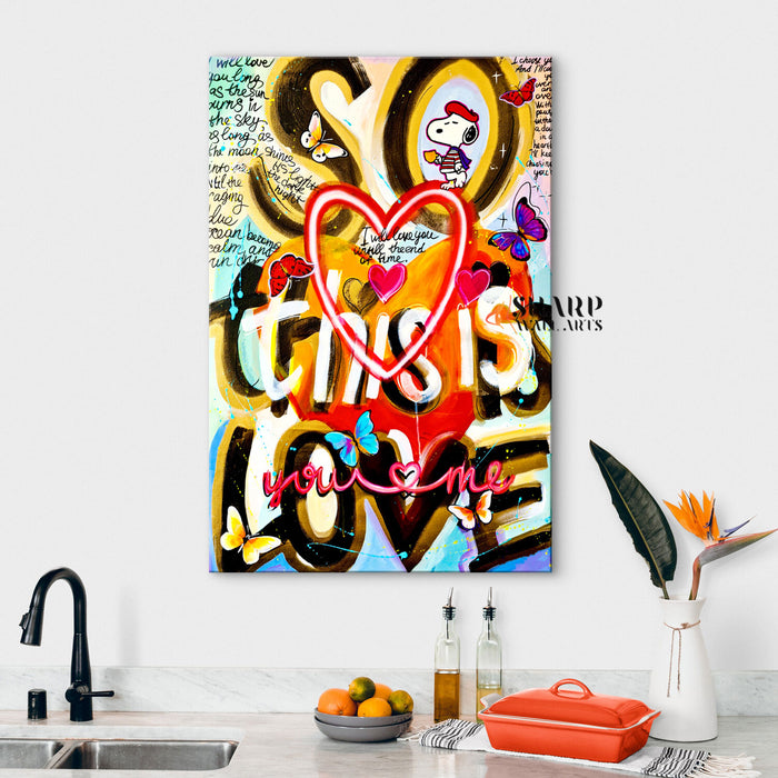 So This Is Love Canvas Wall Art