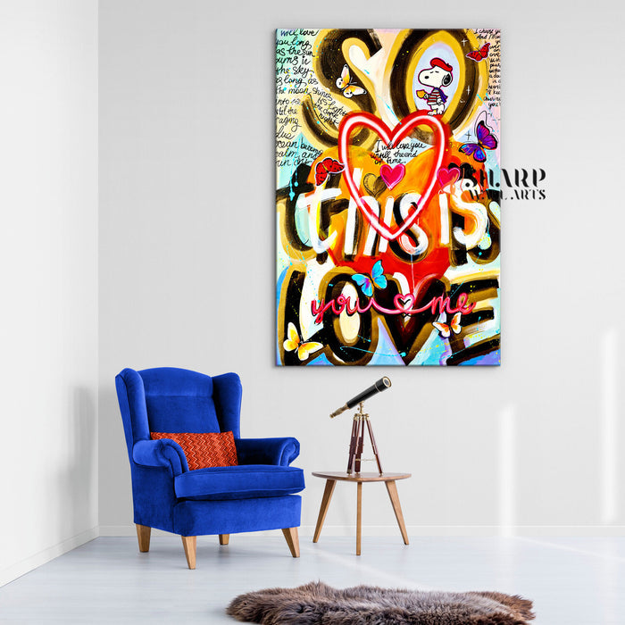 So This Is Love Canvas Wall Art