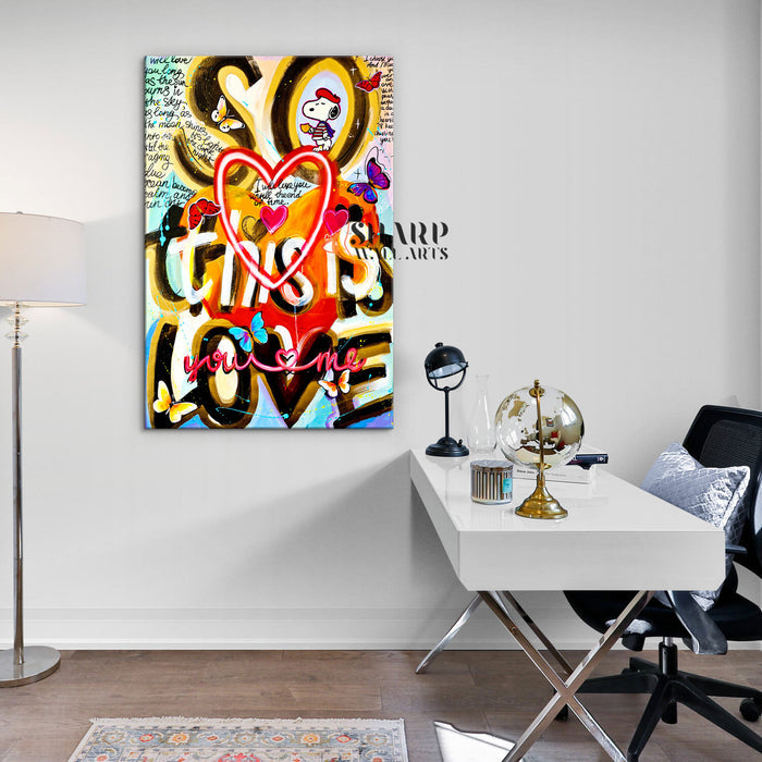 So This Is Love Canvas Wall Art