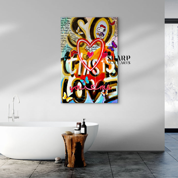So This Is Love Canvas Wall Art