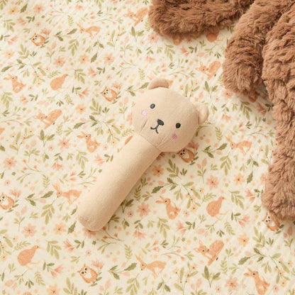 Soft Cotton Teddy Rattle