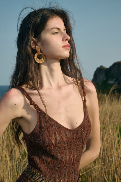 Spaghetti strap maxi dress