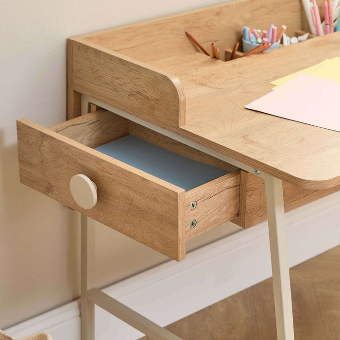 Spotty Craft Table And Stool Set - Cream