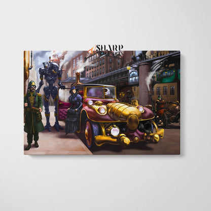 Steampunk Vehicles Wall Art Canvas