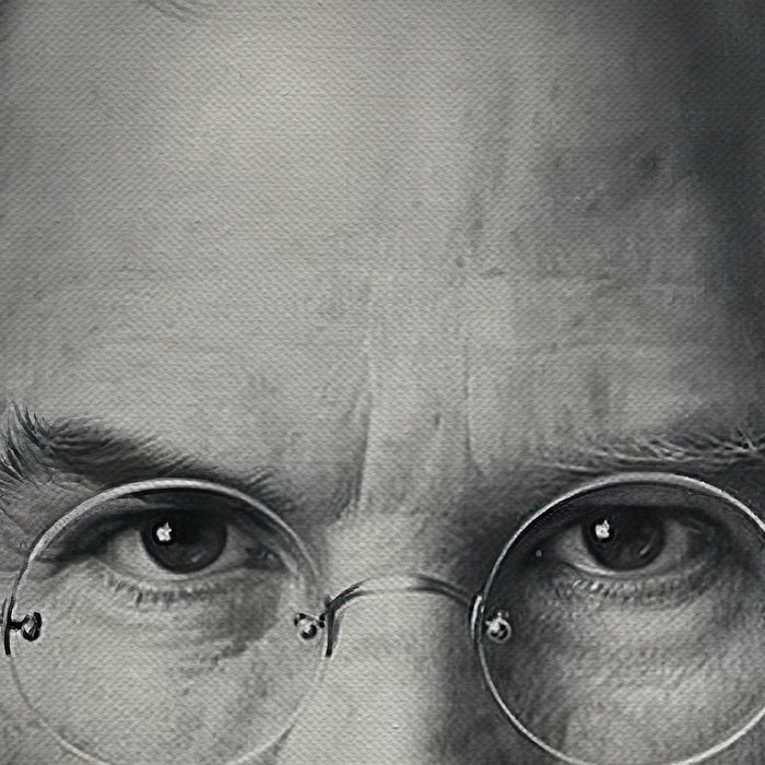 Steve Jobs With Bubble Gum Wall Art Canvas