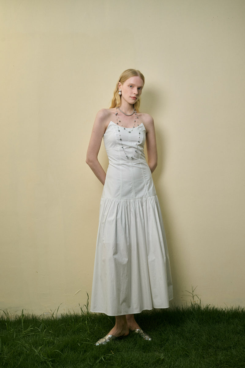 Strapless maxi dress