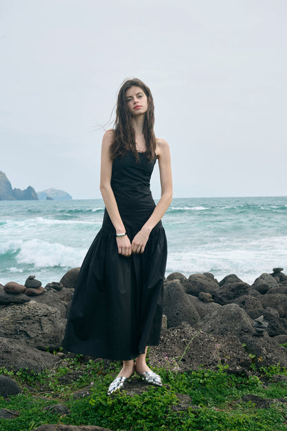 Strapless maxi dress