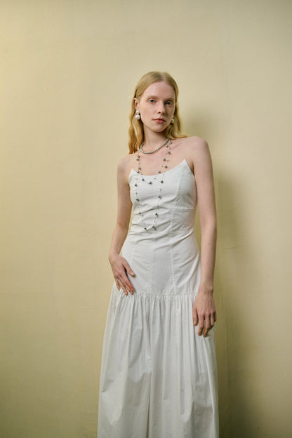 Strapless maxi dress