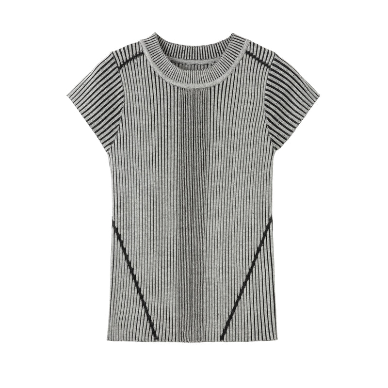 Striped slim fit top