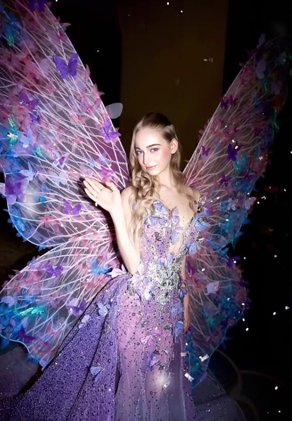 Stunning Purple Ball Gown Exquisite Beaded Sequin Tulle Long Prom Dress