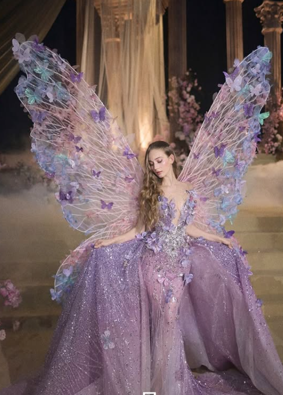 Stunning Purple Ball Gown Exquisite Beaded Sequin Tulle Long Prom Dress