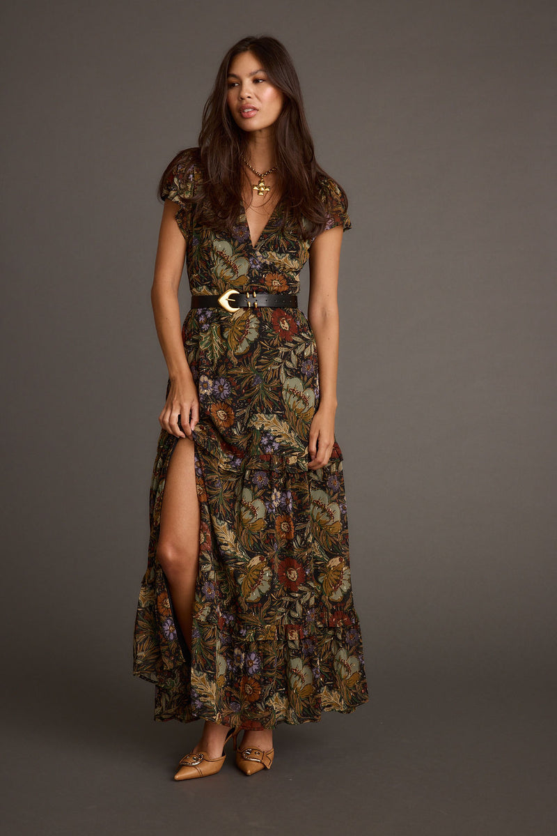 Floral maxi dress with elegant accents, a sundance dresses standout.