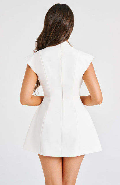 Suri Mini Dress - Ivory Dress Babyboo Fashion Premium Exclusive Design