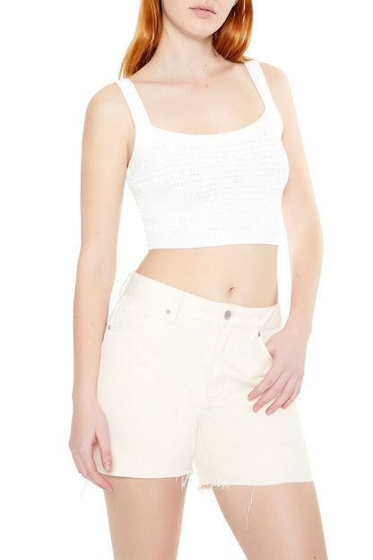 Sweater-Knit Crop Top